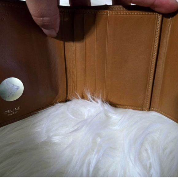 Celine Macadam Coated Canvas and Leather Triomphe Kisslock Wallet - Picture 11 of 13